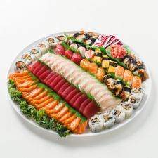 Assorted Sushi Sashimi Combo Plate 16 inch
