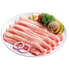 Sliced Single Pork Belly 1lb(454g), 바베큐 생삼겹살 1lb(454g), 薄切豬五花 1lb(454g)