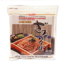 Shirakiku Japanese Buckwheat Noodles Zaru Soba 31.8oz(900g), 시라키쿠 일본식 메밀 국수 자루소바 31.8oz(900g)