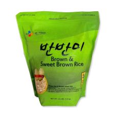 CJ Brown Rice & Brown Sweet Rice (Barn Barn Mee) 3.5lb(1.6kg), 씨제이 반반미 3.5lb(1.6kg), CJ Brown Rice & Brown Sweet Rice (Barn Barn Mee) 3.5lb(1.6kg)