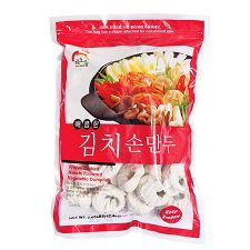 Haioreum Kimchi Dumpling 2.65lb(1.2kg), 해오름 매콤한 김치 손만두 2.65lb(1.2kg), Haioreum 泡菜水餃 2.65lb(1.2kg)