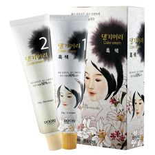 Daeng Gi Meo Ri Medicinal Herb Hair Color Black, 댕기머리 한방 칼라 크림 새치머리용 흑색