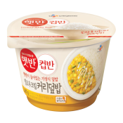 CJ Cooked White Rice with Yellow Cream Curry 9.8oz(280g), CJ 햇반 컵반 옐로우크림커리덮밥 9.8oz(280g)