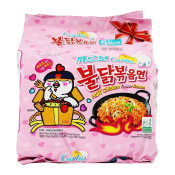 Samyang Carbo Hot Chicken Flavor Ramen 4.5oz(130g) 5 Packs, 삼양 까르보 불닭볶음면 4.5oz(130g) 5팩