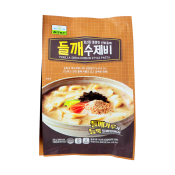 Chilkab Perilla Seeds Korean Style Pasta 15.34oz(435g), 칠갑농산 들깨 수제비15.34oz(435g), Chilkab Perilla Seeds Korean Style Pasta 15.34oz(435g)