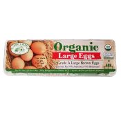 Today's Farm Grade A Organic 12 Large Brown Eggs 24oz(681g), 투데이즈 팜 A등급 유기농 12 라지 브라운 계란 24oz(681g)