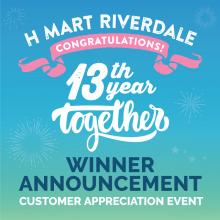H Mart Riverdale, GA - Congratulations to All the Winners 
