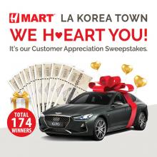 H Mart LA Korea Town Customer Appreciation Sweepstakes Event!