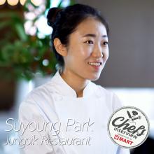Chef Suyoung Park at Jungsik : Myeong Ran Bibimbap / 명란 비빔밥