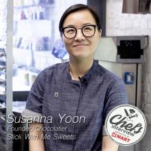 Chocolatier Susanna Yoon at Stick With Me Sweets : Brown Sugar and Honey & Sea Salt Caramel