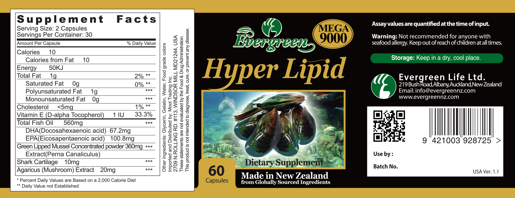 Hyper Lipid 1000mg 60 Caps